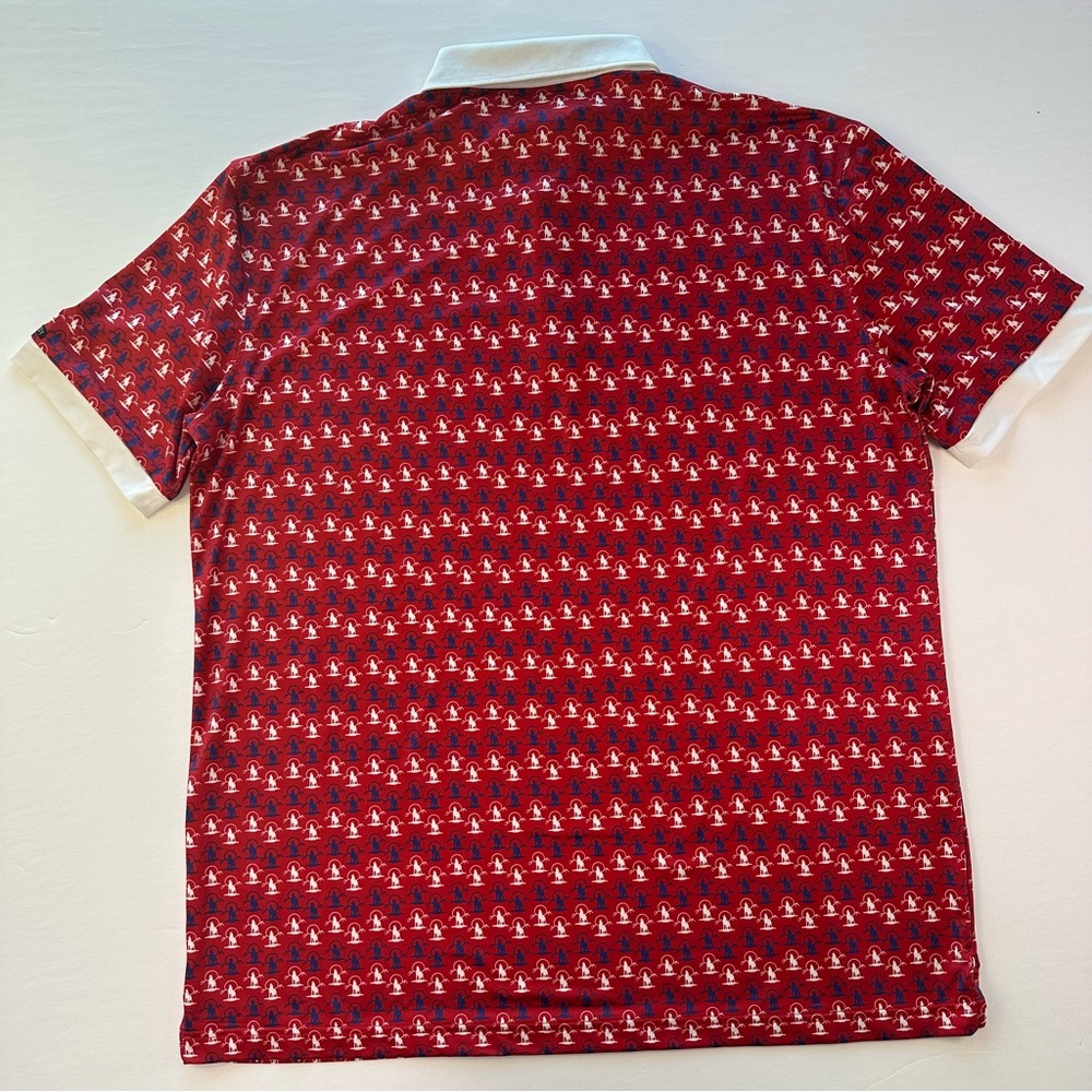 Good Boy Golf Polo Shirt Mens 2XL XXL Red Wolf Performance Athletic Preppy - Picture 14 of 14